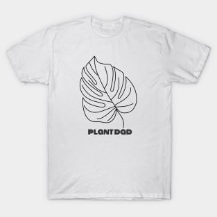 Monstera Leaf Plant Dad Garden Outdoors T-Shirt